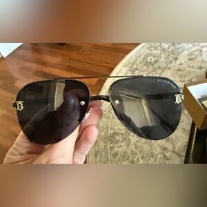 Black Aviator Sunglasses